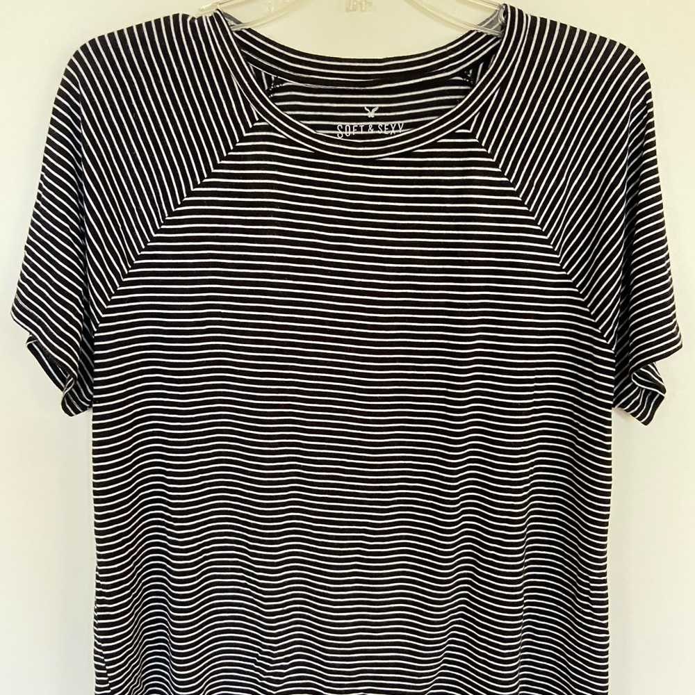 Black and White Striped Shirt